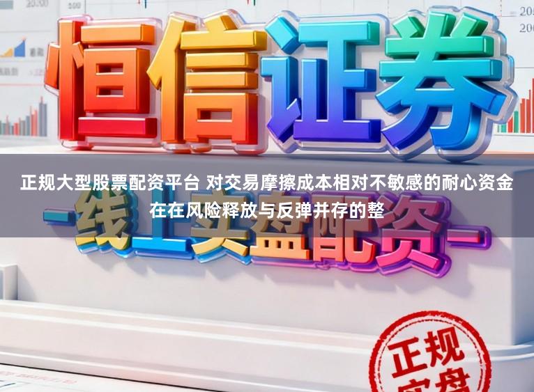 正规大型股票配资平台 对交易摩擦成本相对不敏感的耐心资金在在风险释放与反弹并存的整